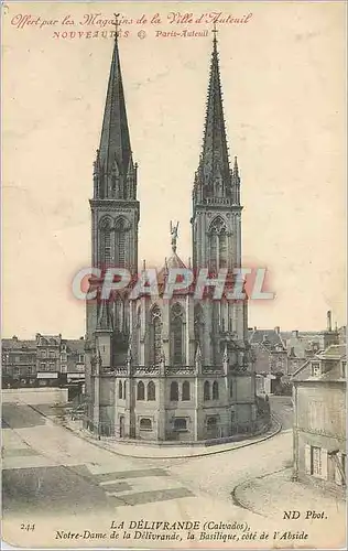Cartes postales La Delivrande Notre Dame de la Delivrande la basilique cote de l'abside