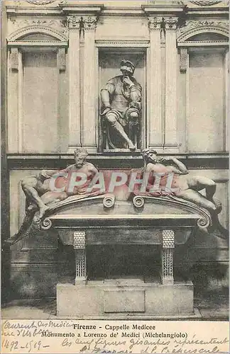 Cartes postales Firenze Cappelle Medicee Monumento a Lorenzo de Medici (Michalangiolo)