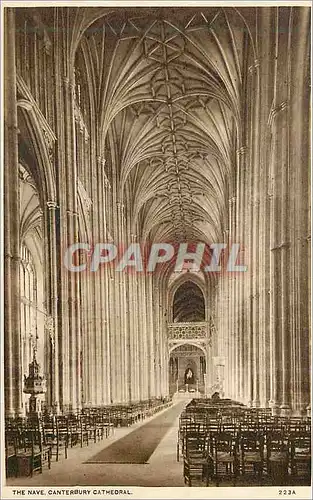 Ansichtskarte AK The Nave Canterbury Cathedral