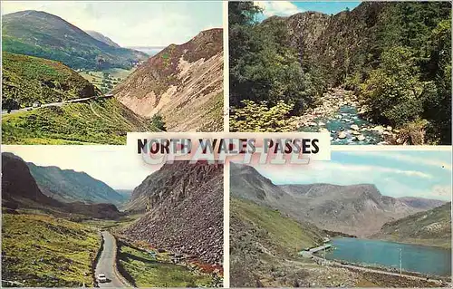 Moderne Karte North Wales Passes