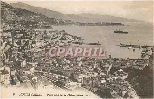 Cartes postales Monte-Carlo Panoramma vu de l'Observatoire