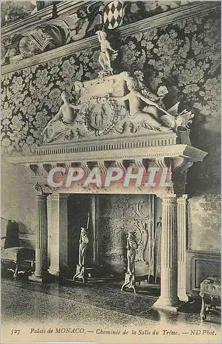 Cartes postales Palais de Monaco Cheminee de la Salle du Trone