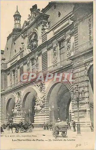 Cartes postales Les Merveilles de Paris 20 Guichets du Louvre