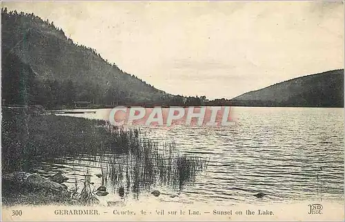 Ansichtskarte AK Gerardmer Coucher de Soleil sur le Lac
