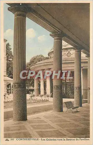 Cartes postales Contrexeville Les Galeries vers la Source du Pavillon
