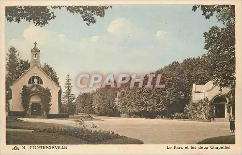 Cartes postales Contrexeville le Parc et les Deux Chapelles