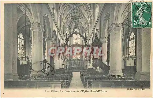 Ansichtskarte AK Elbeuf Interieur de L'Eglise Saint Etienne