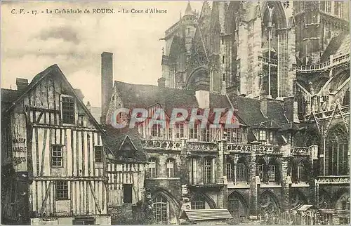 Ansichtskarte AK La Cathedrale de Rouen La Cour d'Albane