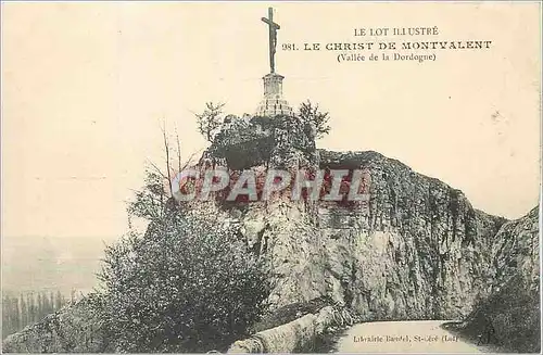 Cartes postales Le Lot Illustre Le Christ de Montvalent (Vallee de la Dordogne)