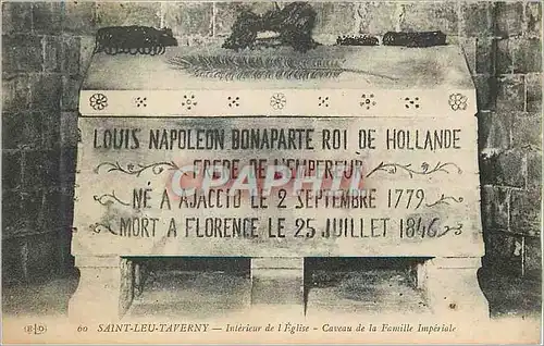 Cartes postales Saint Leu Taverny Interieur de l'Eglise Caveau de la Famille Imperiale