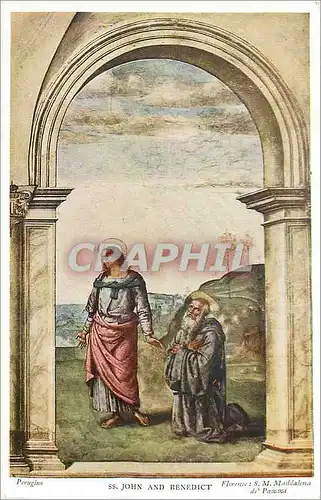 Cartes postales John and Benedict Perugins Florence S M Maddalena
