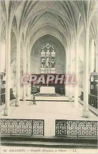 Ansichtskarte AK Solesmes Chapelle Abbatiale Le choeur LL