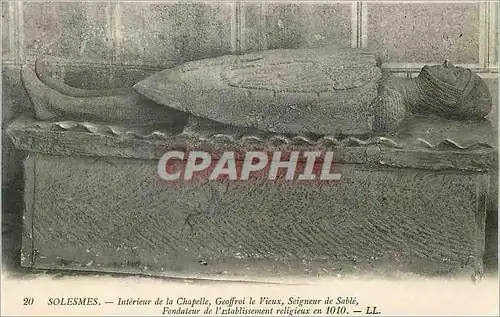 Ansichtskarte AK Solesmes Interieur de la Chapelle Geoffroi le Vieux Seingeur de Sable