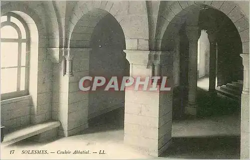 Cartes postales Solesmes Couloir Abbatial