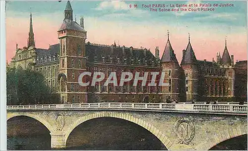 Cartes postales Tout Paris La Seine et la Palais de Justice