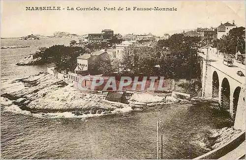 Ansichtskarte AK Marseille Le Corniche Pont de la Fausse Monnaie