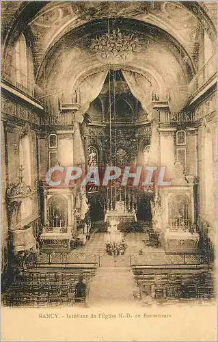 Ansichtskarte AK Nancy Interieur de l'Eglise N D de Bonsecours