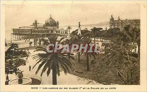 Cartes postales Nice Jardin du Roi Albert 1er Le Palais de la Jetee