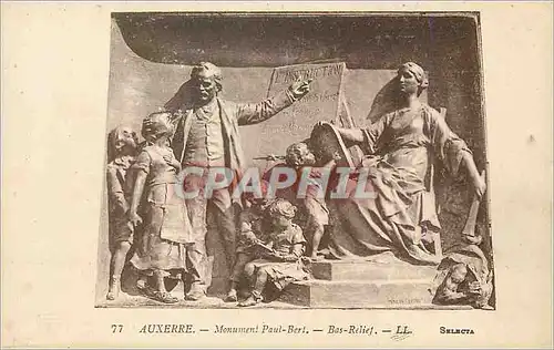 Cartes postales Auxerre Monument Paul Bert Bas Relief LL