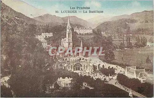 Cartes postales Les Pyrenees Lourdes La Basilique