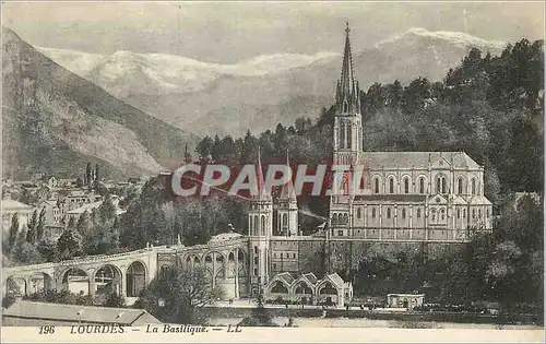 Cartes postales Lourdes La Basilique LL