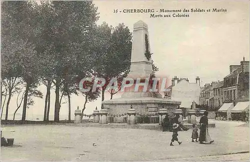 Cartes postales Cherbourg Monument des Soldats et Marins Morts aux Colonies