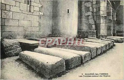Cartes postales Quarre les Tombes Les Tombes Autour de l'Eglise