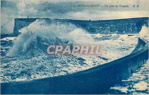 Cartes postales Mers Les Bains Un Jour de Tempete