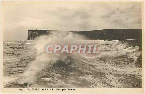 Cartes postales Mers Les Bains Par Gros Temps