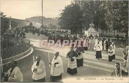 Cartes postales Lourdes Procession