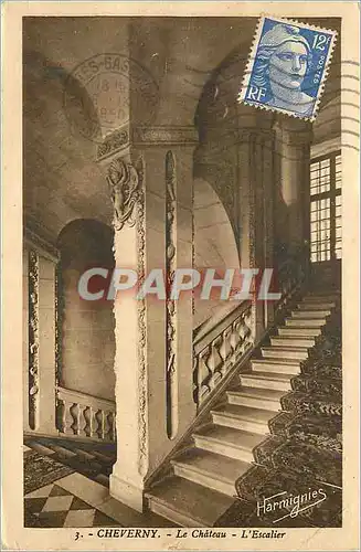 Cartes postales Cheverny Le Chateau L'Escalier