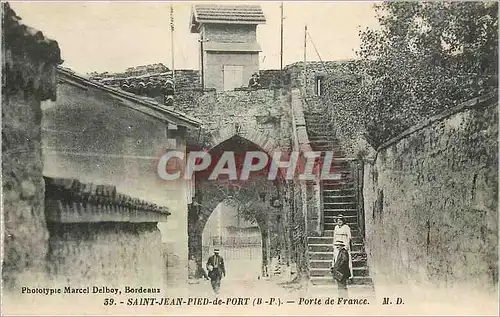 Cartes postales Bordeaux Saint jean Pied de Port Porte de France