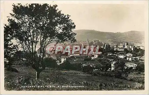 Moderne Karte Hendaye (B P) la Ville Au Fond Fontarrable