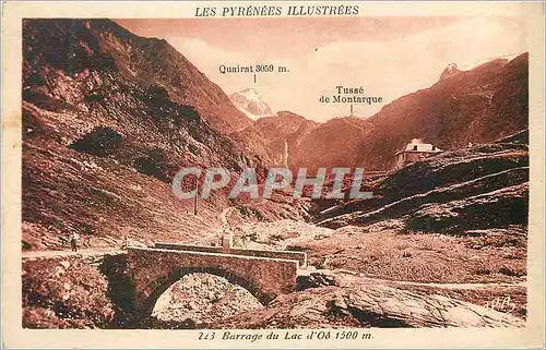 Ansichtskarte AK Les Pyrenees Illustrees Barrage du Lac d'Oo