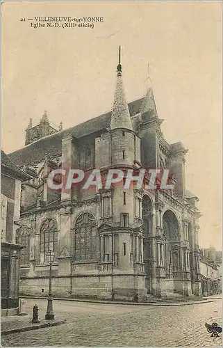 Ansichtskarte AK Villeneuve sur Yonne Eglise N D (XIIIe Siecle)