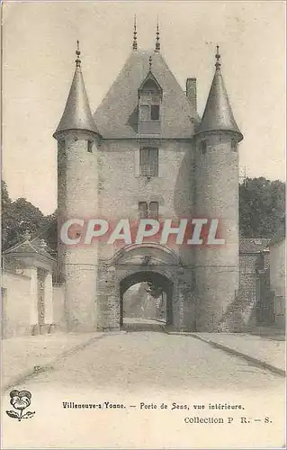 Cartes postales Villeneuve sur Yonne Porte de Sens Vue Interieure