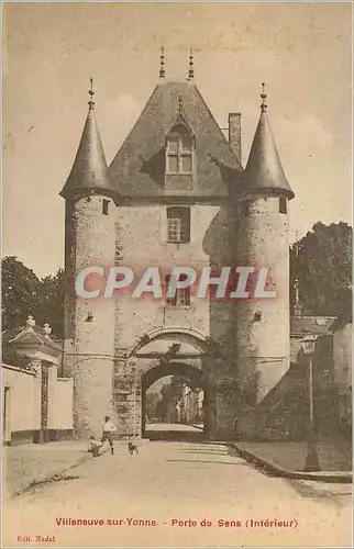 Cartes postales Villeneuve sur Yonne Porte de Sens (Interieur)