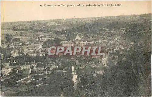 Cartes postales Tonnerre Vue Panoramique Prise de la Cote de St Loup