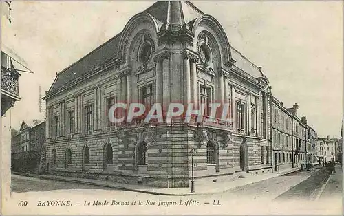 Cartes postales Bayonne Le Musee Bonnat et la Rue Jacques Laffille