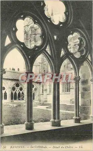 Cartes postales Bayonne La Cathedrale Detail du Cloitre