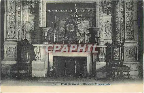 Cartes postales Pau (Chateau) Cheminee Monumentale