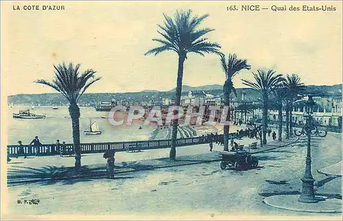 Ansichtskarte AK Cote d'Azur Nice Quai de Etats Unis