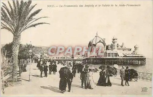 Cartes postales Nice La Promenade des Anglais et le Palais de la Jetee Promenade