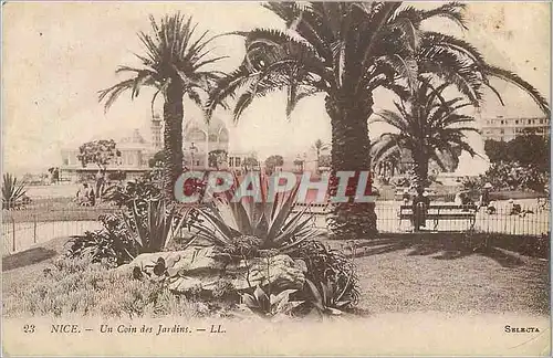 Cartes postales Nice Un Coin des Jardins