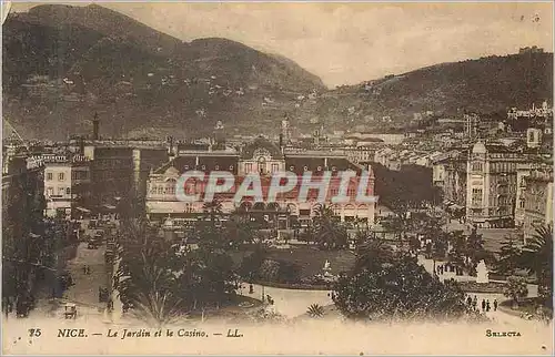 Cartes postales Nice Le Jardin et la Casino