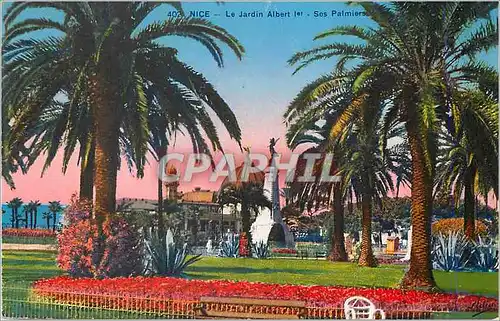 Cartes postales Nice Le Jardin Albert Ier et ses Palmiers