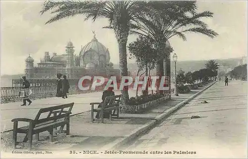 Cartes postales Nice La Jetee Promenade entre les Palmiers