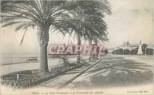 Cartes postales Nice La Jetee Promenade et la Promenade des Anglais