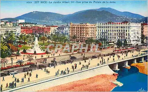 Cartes postales Nice Le Jardin Albert Ier Vue Prise du Palais de la Jetee