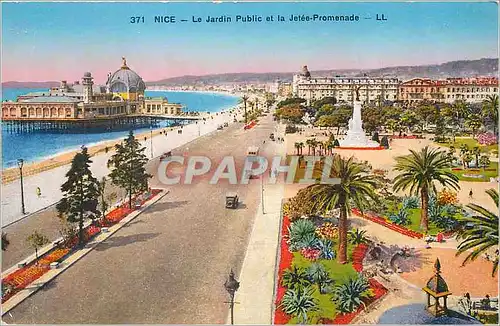 Ansichtskarte AK Nice Le Jardin Public et la Jetee Promenade